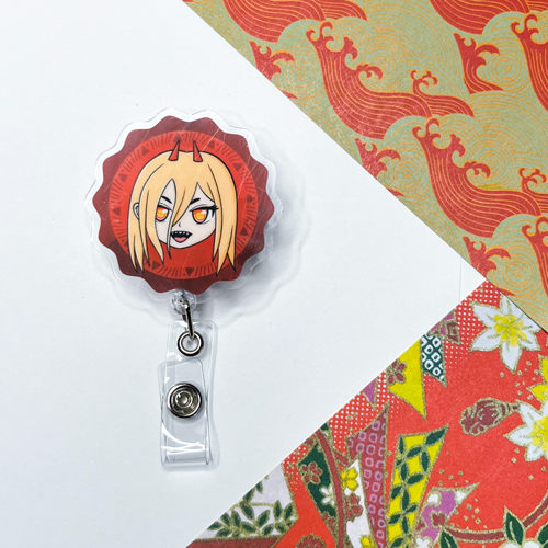 Power - Chainsaw Man - Acrylic Badge Reel