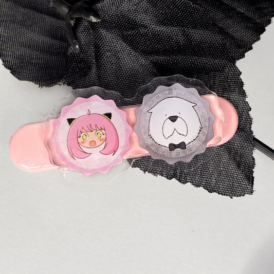 Anya and Bond - Acrylic Hair Clip