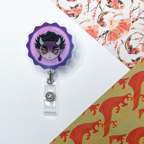 Hantengu - Demon Slayer - Acrylic Badge Reel