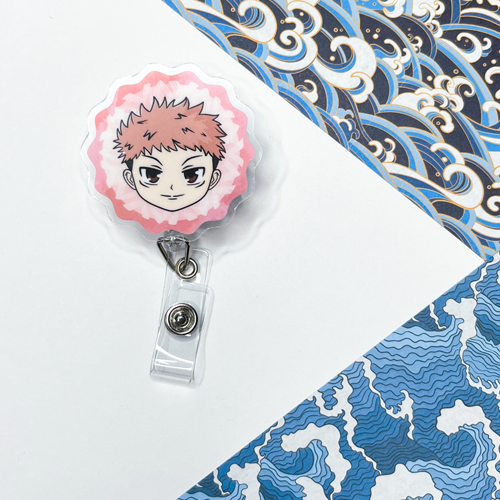 Yuji - Jujutsu Kaisen - Acrylic Badge Reel