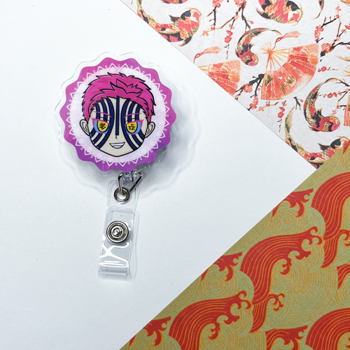 Akaza - Demon Slayer - Acrylic Badge Reel