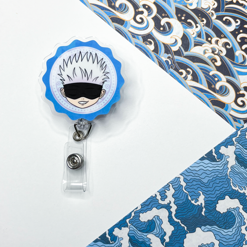 Gojo - Jujutsu Kaisen - Acrylic Badge Reel