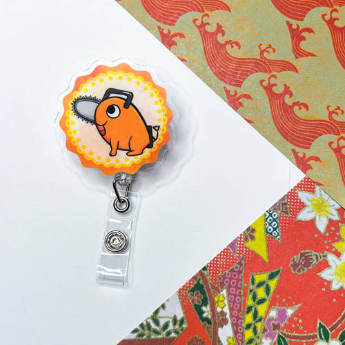 Pochita - Chainsaw Man - Acrylic Badge Reel