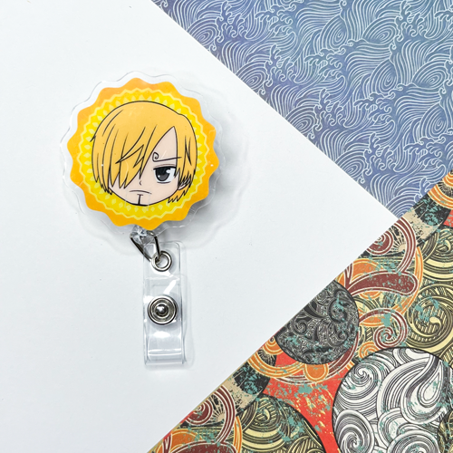 Sanji - One Piece - Acrylic Badge Reel