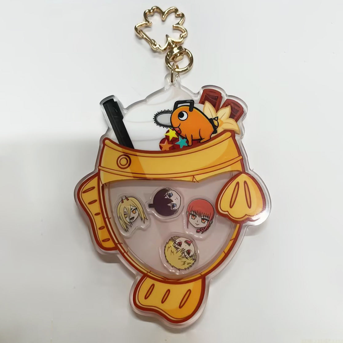 Vanilla - Boba Taiyaki Shaker Acrylic Keychain
