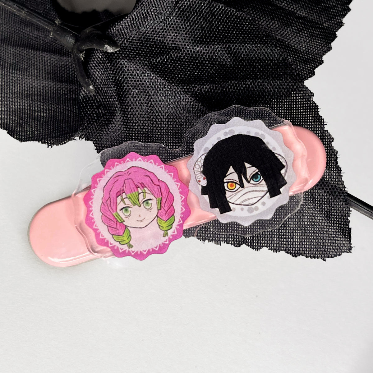 Mitsuri and Obanai - Acrylic Hair Clip